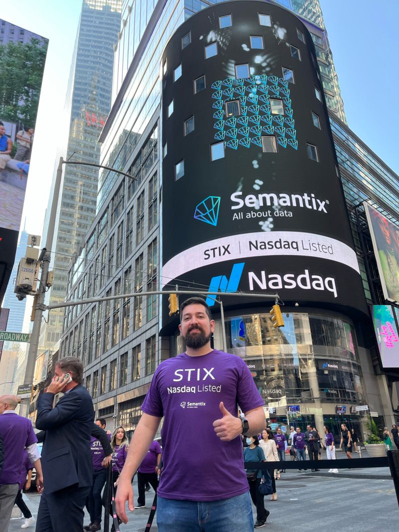 Enio Moraes na Nasdaq com Semantix